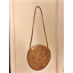Vintage Round Straw Bag